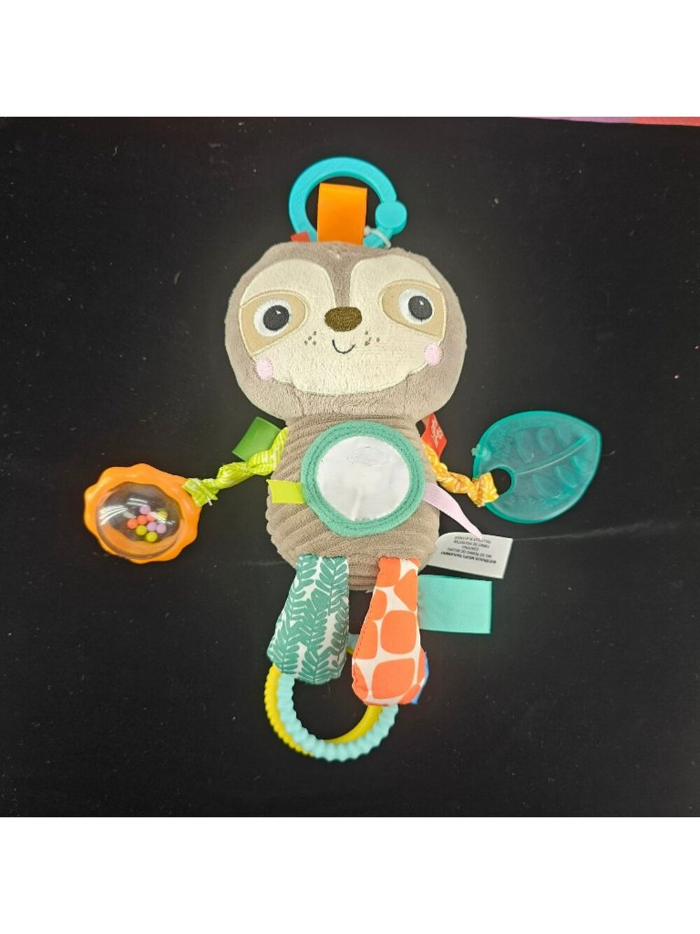 Bright‎ Starts Sloth Plush Baby Toy With Rattles & Teething Accessories